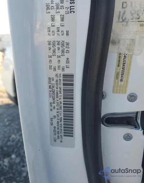 2015 Jeep Compass Sport из США, поврежденный, VIN 1C4NJCBA5FD284740